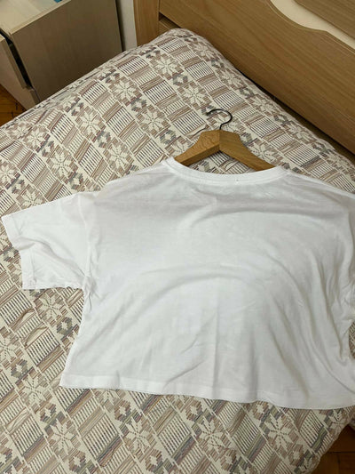 Rojada Cute White Cropped Top Size M