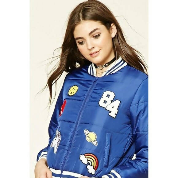 (BRAND NEW) Forever 21 Patch Puffer Jacket Size: S