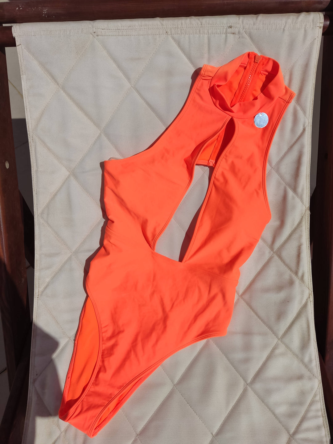 NEW Forever 21 Orange One-Piece Swimsuit Size: L (With Tag)