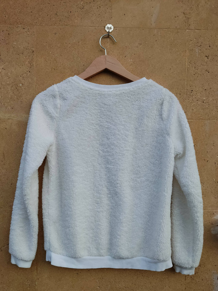 Vero Moda White Pullover Size XS