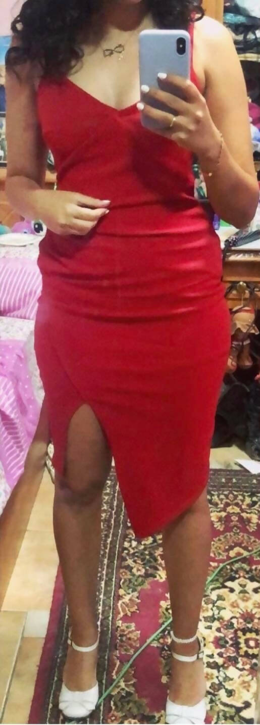 Hot Red Dress Size S-M