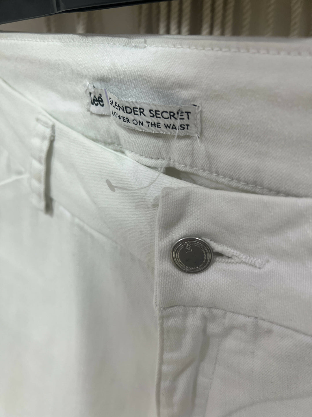 Lee Cooper White Straight Skinny Cropped Jeans 36-38EUR