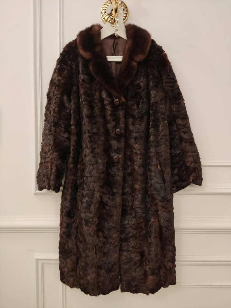 Genuine Mink Coat Winter Thick Size L-XL