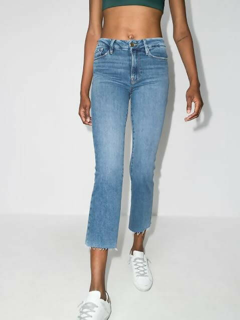 Zara Cropped High Waist Jeans Size: S / EUR:36