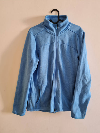 Blue sweater with double zipper Size: S/M