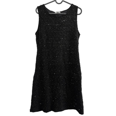 Tex Black Sequin Tweed Dress from the UK Size: 40