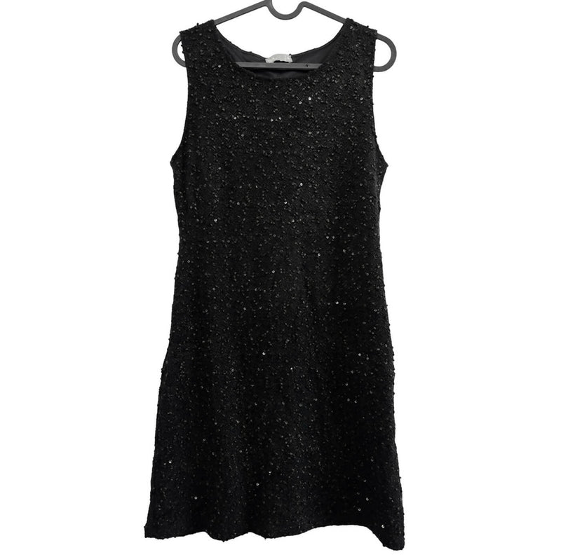 Tex Black Sequin Tweed Dress from the UK Size: 40