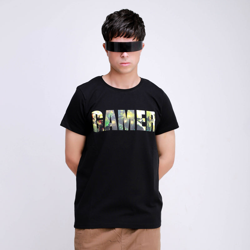 Black Regular Gamer T-Shirt