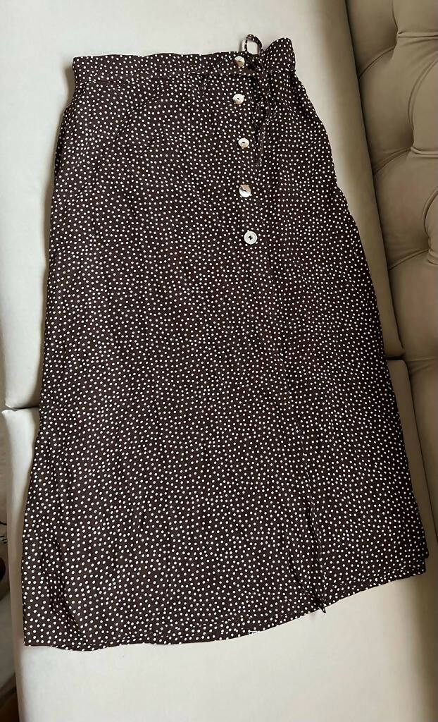 Mango Polka-Dot Print Skirt Size: XS/S