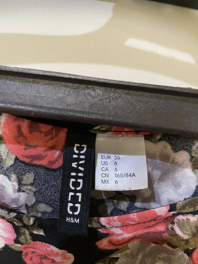H&M Floral Dress - Back Slit + Pockets - Medium