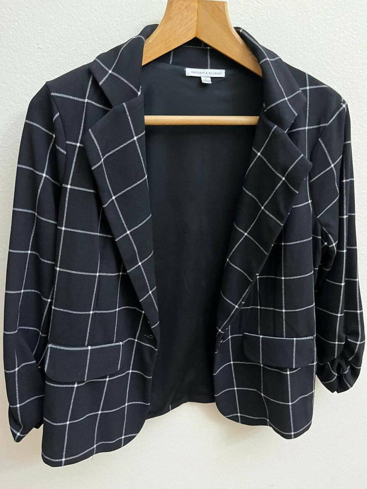 Black Blazer Sleeve 3/4 Size L