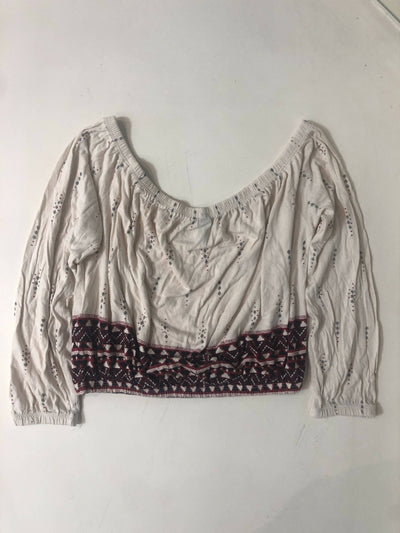 H&M Off-Shoulder Patterned Top Size XS