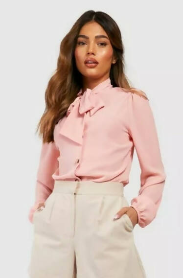 Boohoo pink blouse *New with tag* Size UK 10 EU 38