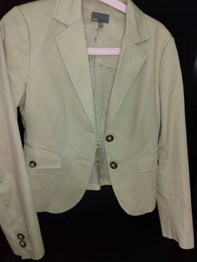 Beige Mexx Formal Blazer Size: M