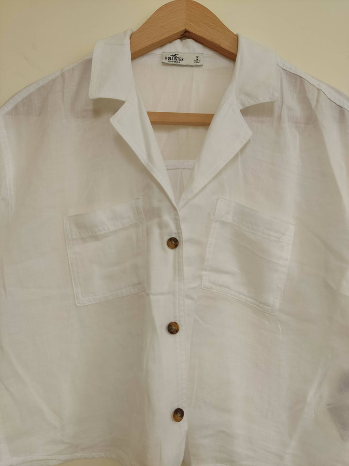 White Hollister Summer Blouse Size S