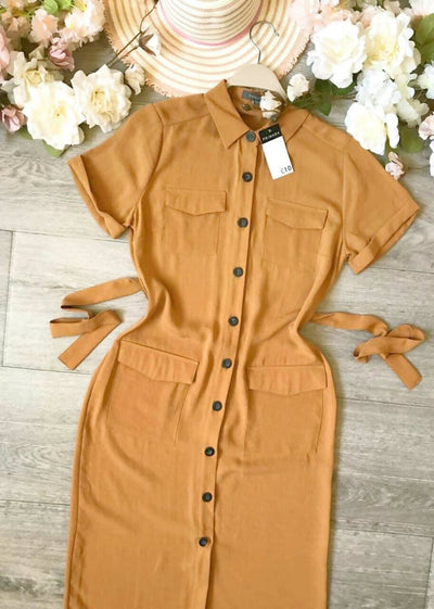 Primark Orange Dress Size S-M