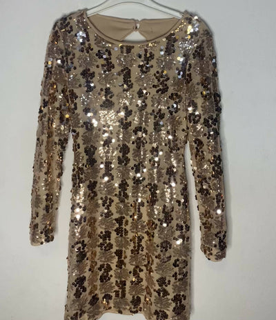 Golden night backless short dress size M