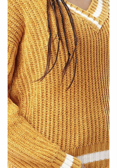 BRAND NEW WITH TAG: RAViN Women's Chunky Knit Mustard Pullover