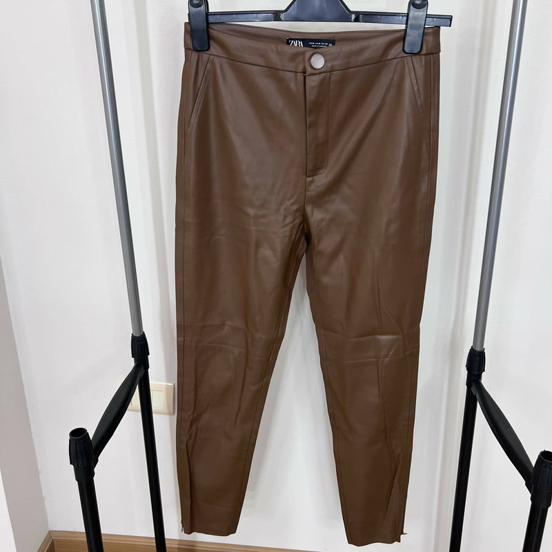 Zara faux leather leggings Size: M