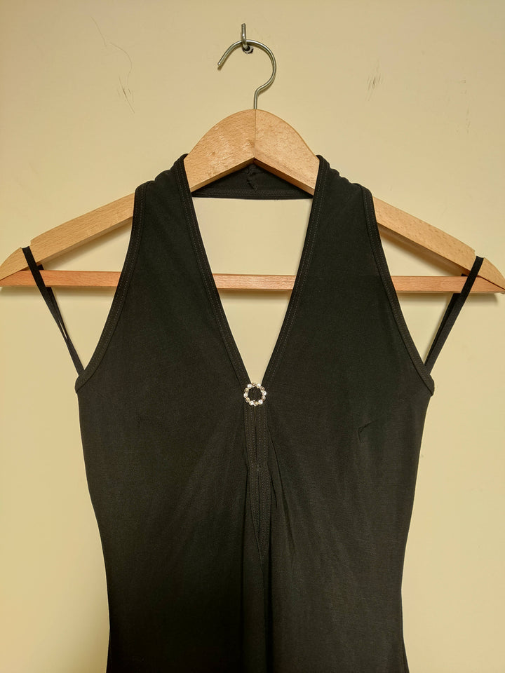 Little Black Dress with front cut out Size S