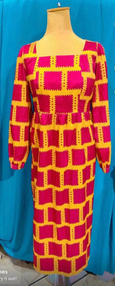 Colorful African Dress Size XL