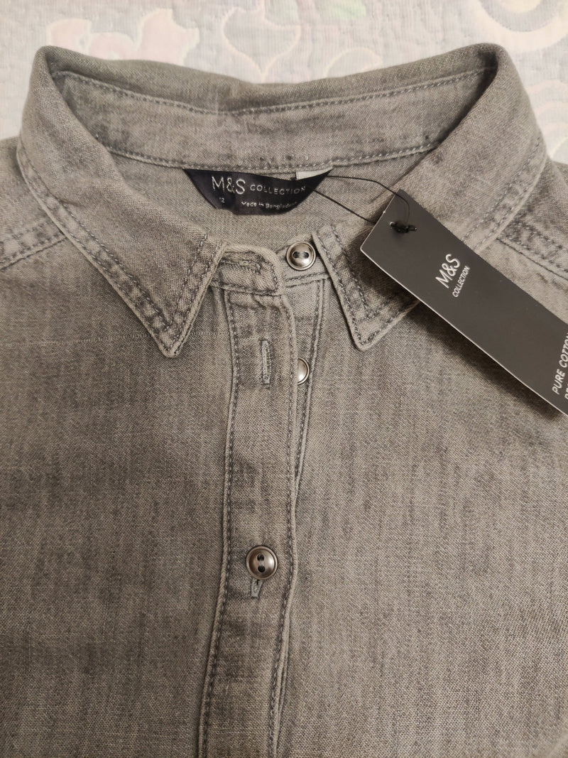 NEW Marks & Spencer Denim Shirt Size: EU 40