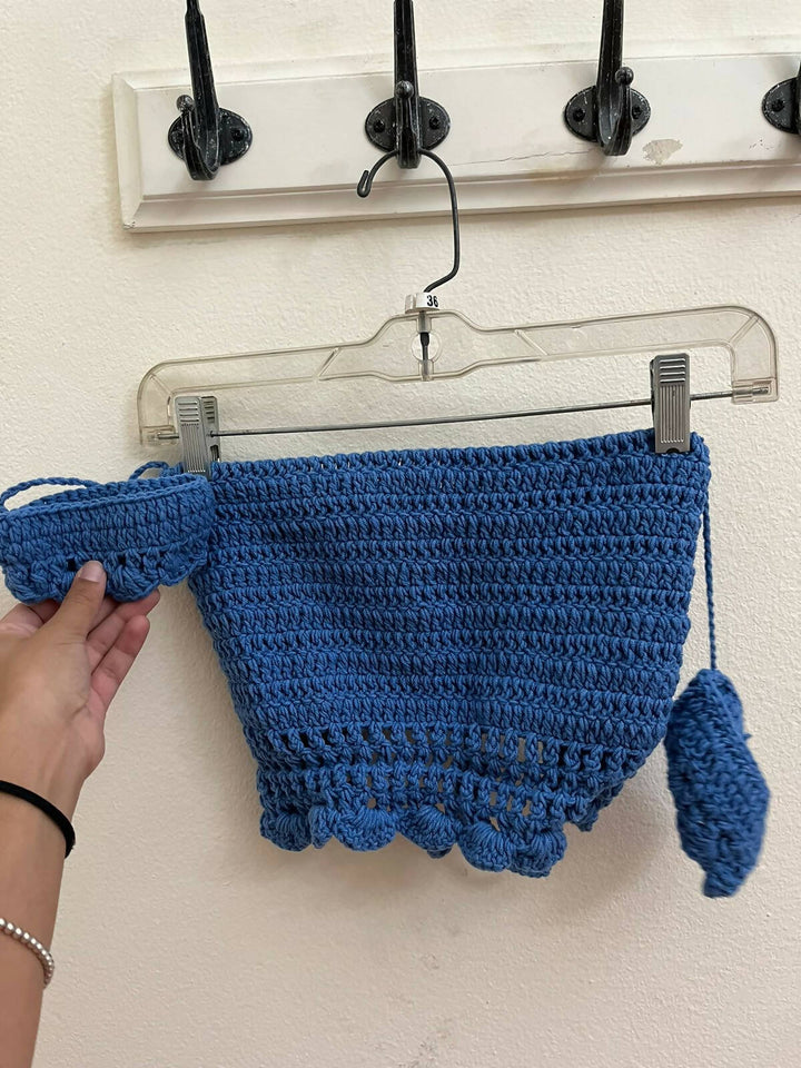 Blue Knitted Top Size XS