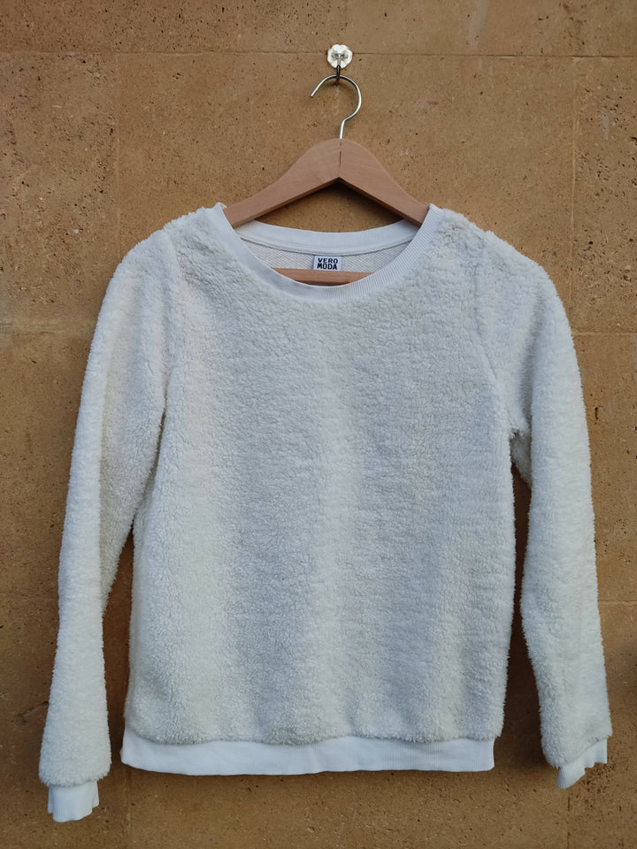 Vero Moda White Pullover Size XS