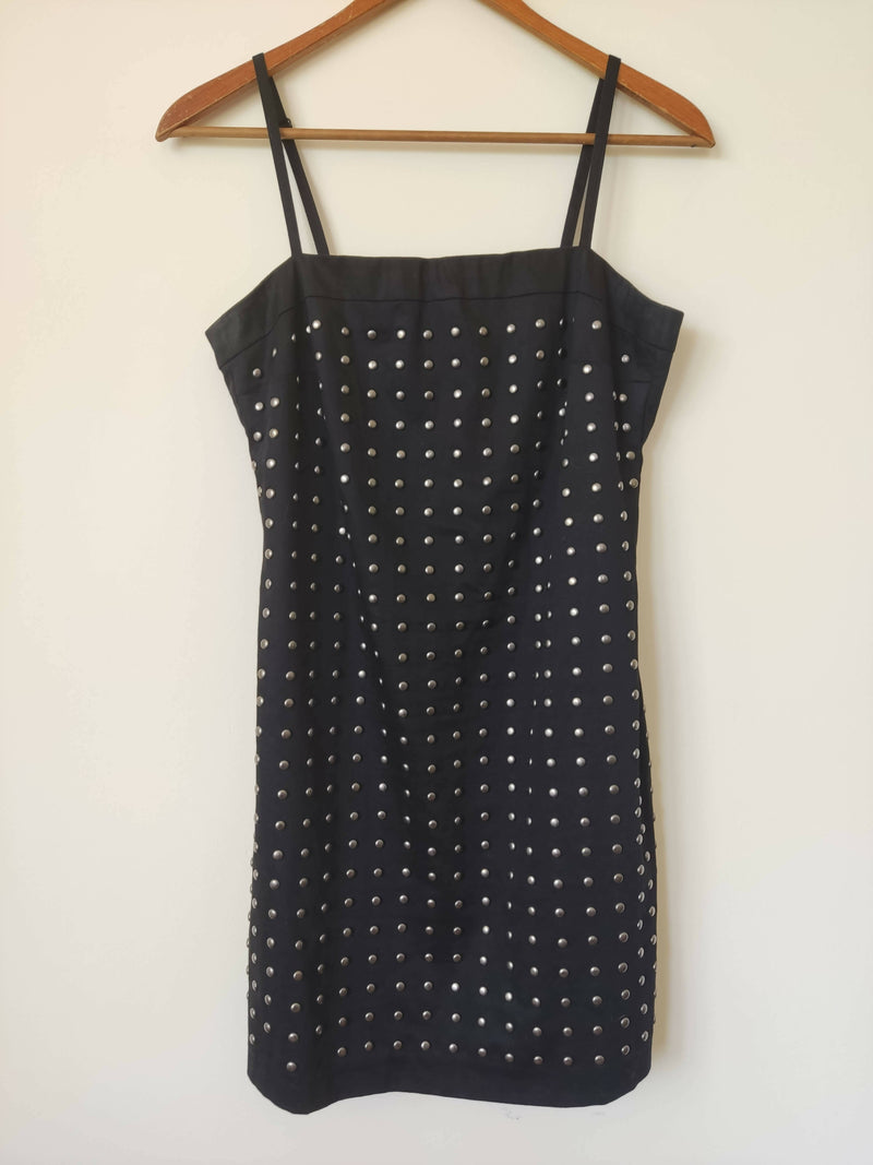 S-M Black Studded H&M Dress