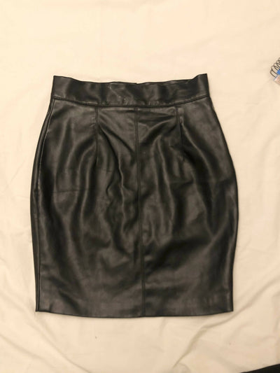 H&M Leather Skirt Size Small EU36