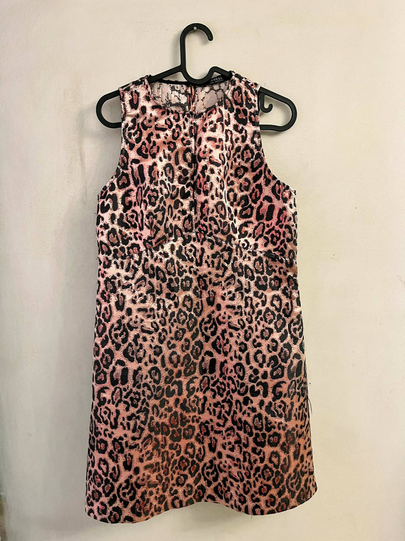 Leopard Print Red/Pink Guess Dress Size S-M