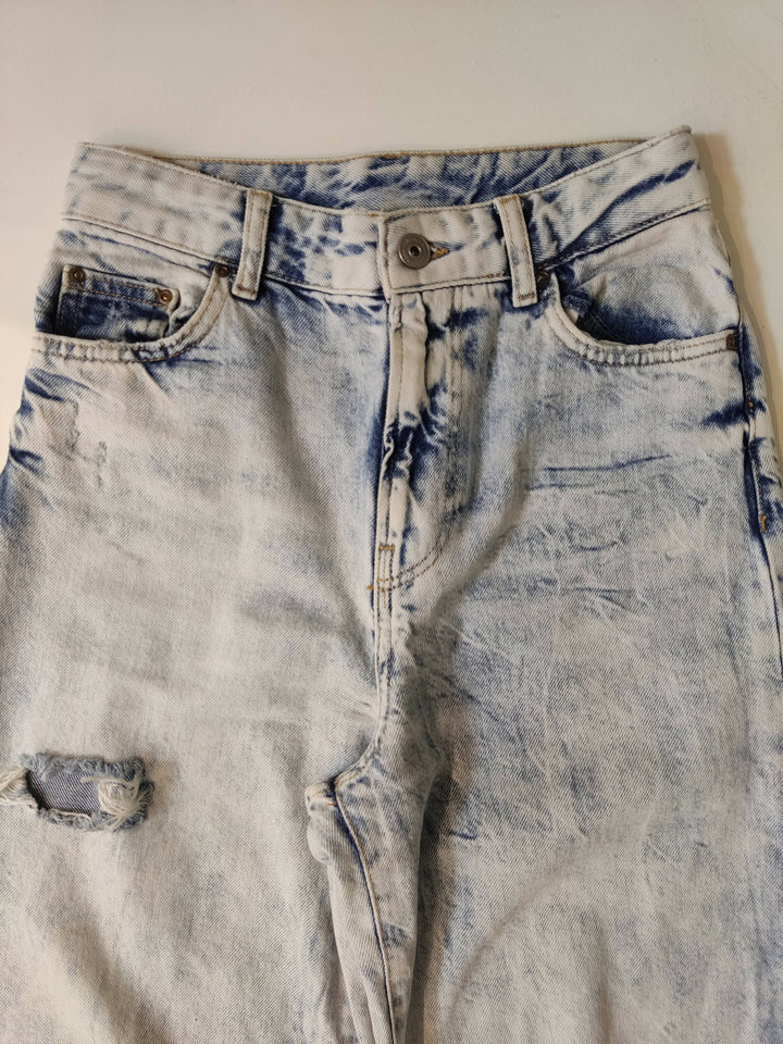 Bershka Light Wash Denim Pants Size S/M