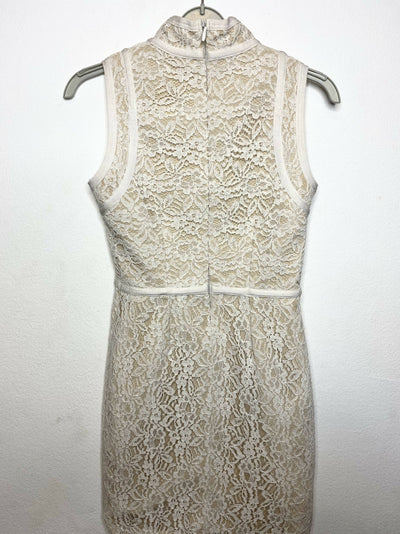 Bandage Off White Dress Size M