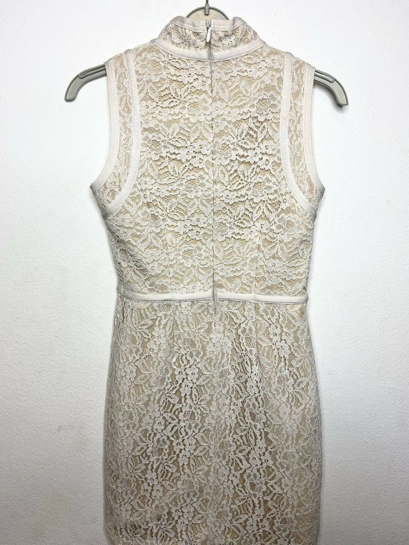 Bandage Off White Dress Size M