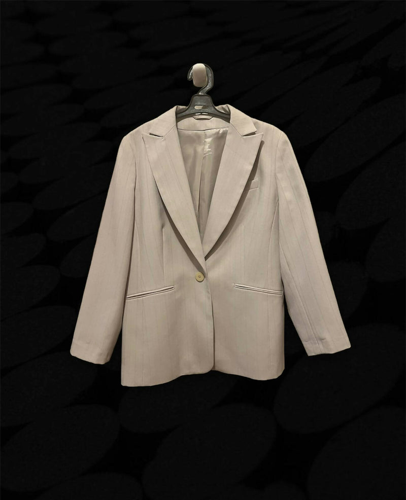 Greige Blazer Size: M/L