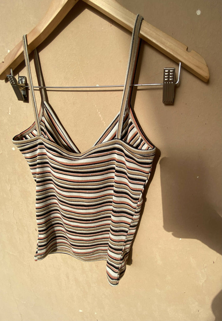 Striped V-Top Size: S