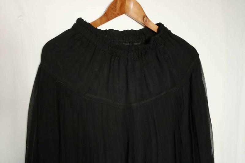 Black Chiffon Skirt